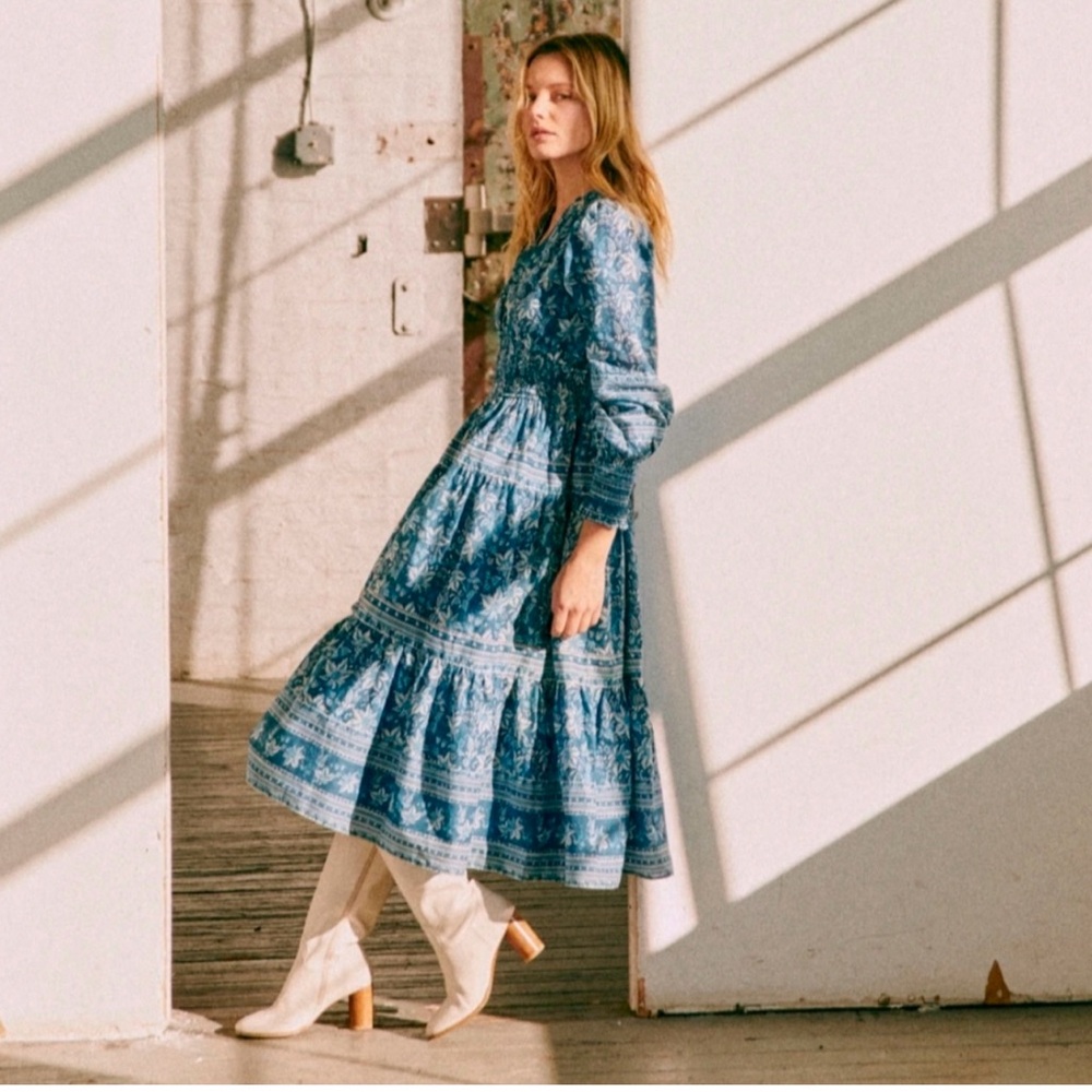 Sezane X Sea NY Blandine Dress In Dahlia Print Size 38/ US 6